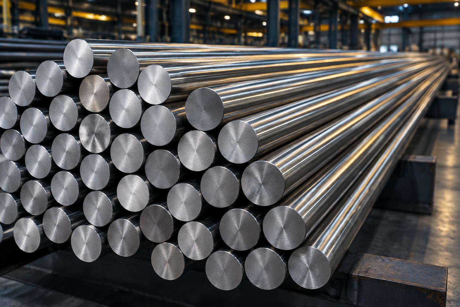 Precision-ground round bright steel bars at Rohit Steels